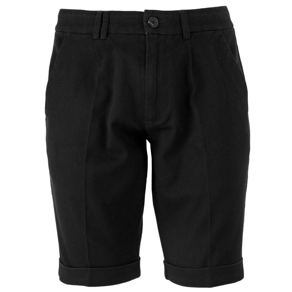 Yes Zee Black Cotton Short