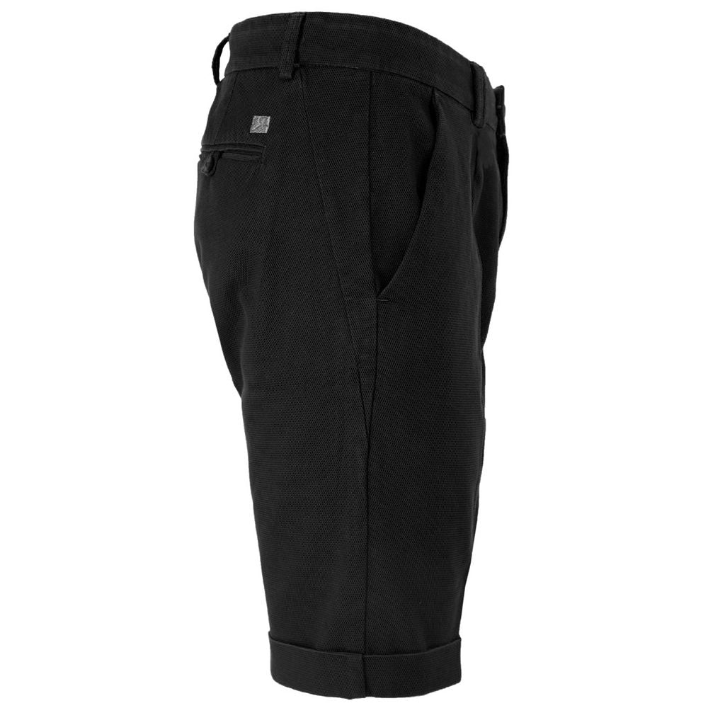 Yes Zee Black Cotton Short