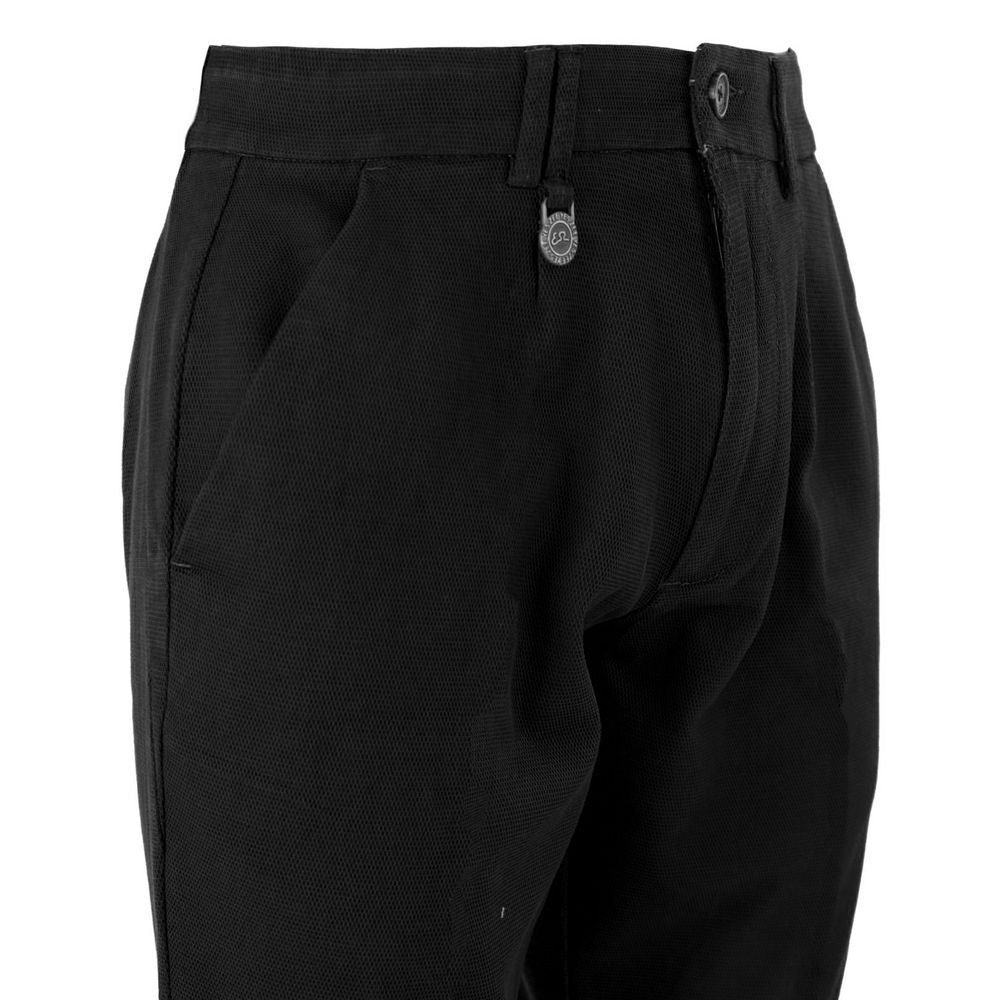 Yes Zee Black Cotton Short