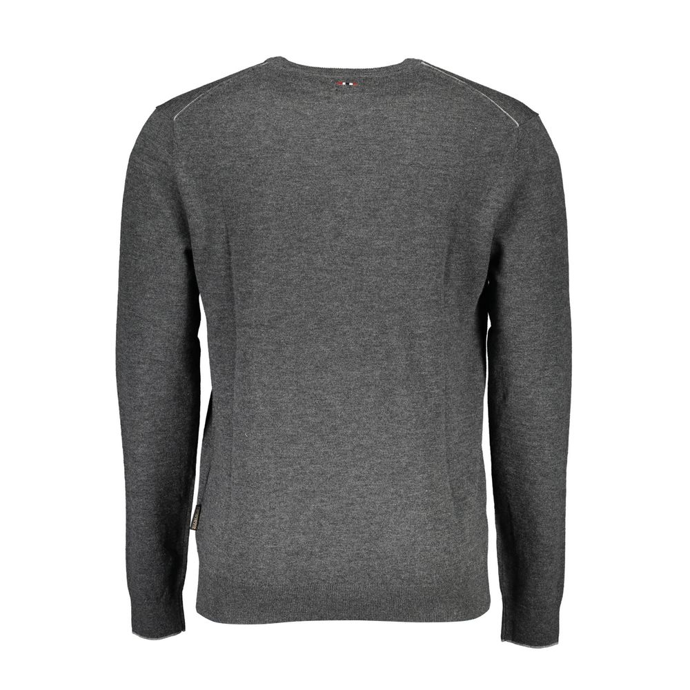 Ανδρικό πουλόβερ Napapijri Grey Wool