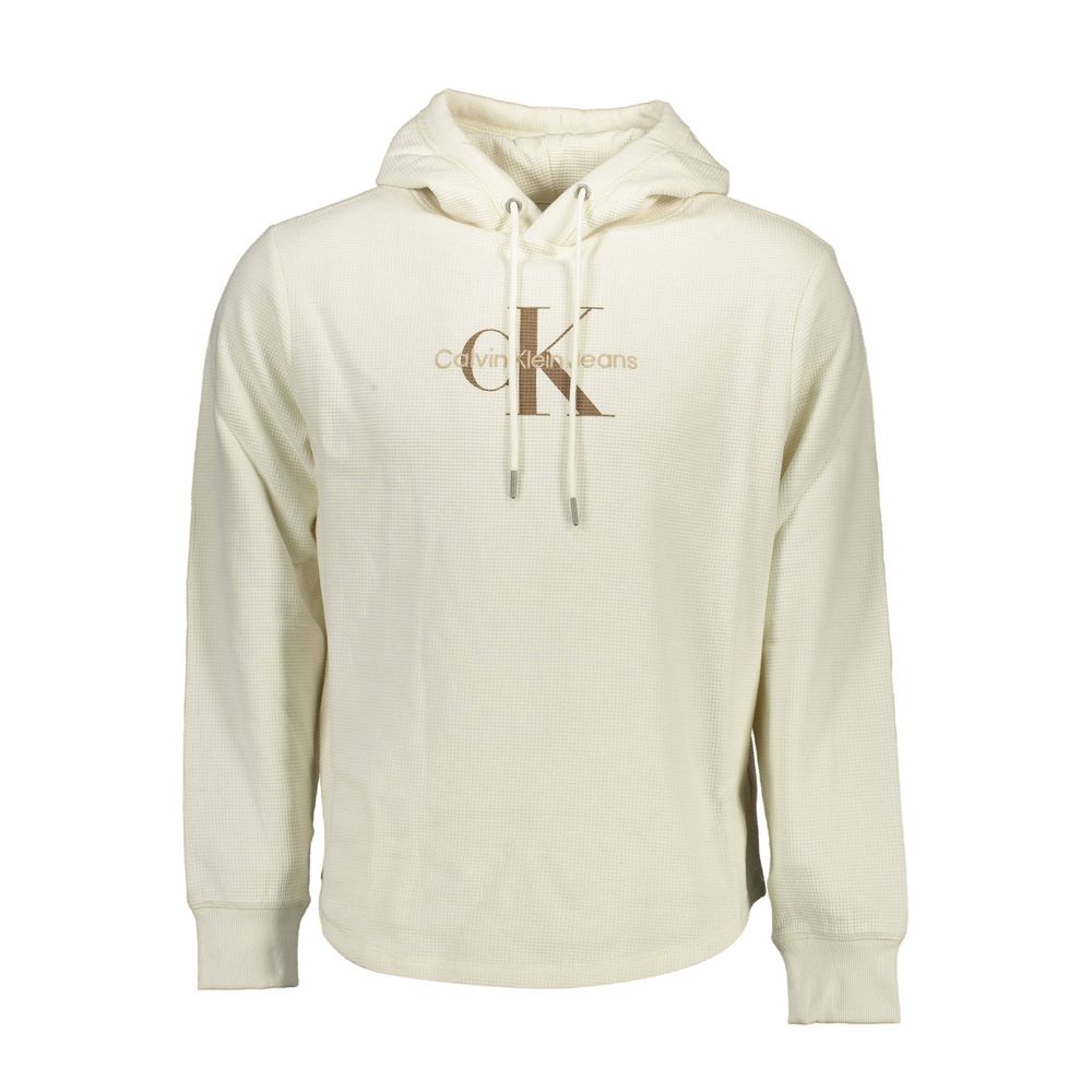 Ανδρικό πουλόβερ Calvin Klein White Cotton