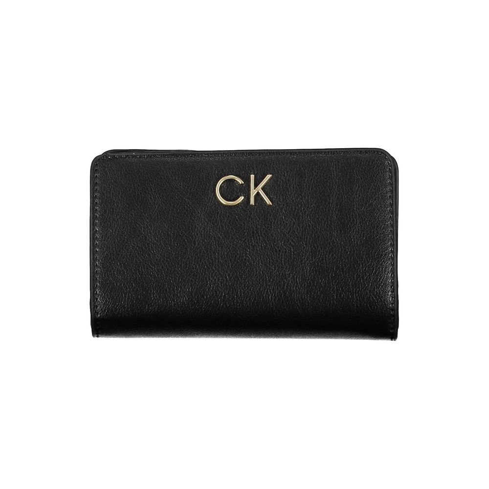Γυναικείο πορτοφόλι Calvin Klein μαύρο πολυαιθυλένιο