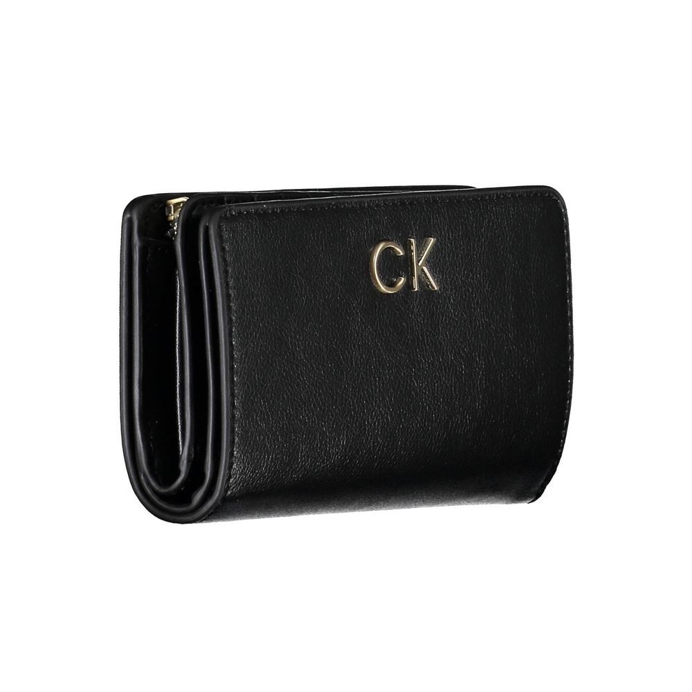 Γυναικείο πορτοφόλι Calvin Klein μαύρο πολυαιθυλένιο