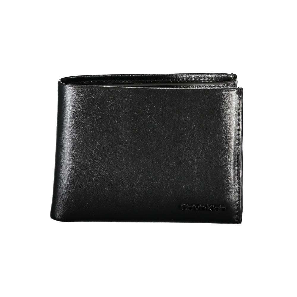 Κομψό δερμάτινο πορτοφόλι Calvin Klein με πορτοφόλι RFID Block &amp; Coin