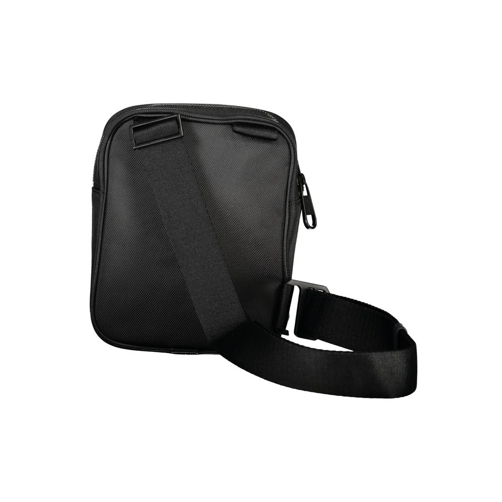 Calvin Klein Sleek μαύρη τσάντα ώμου με λεπτομέρειες σε αντίθεση