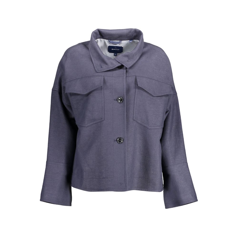 Gant Blue Viscose Women Jacket
