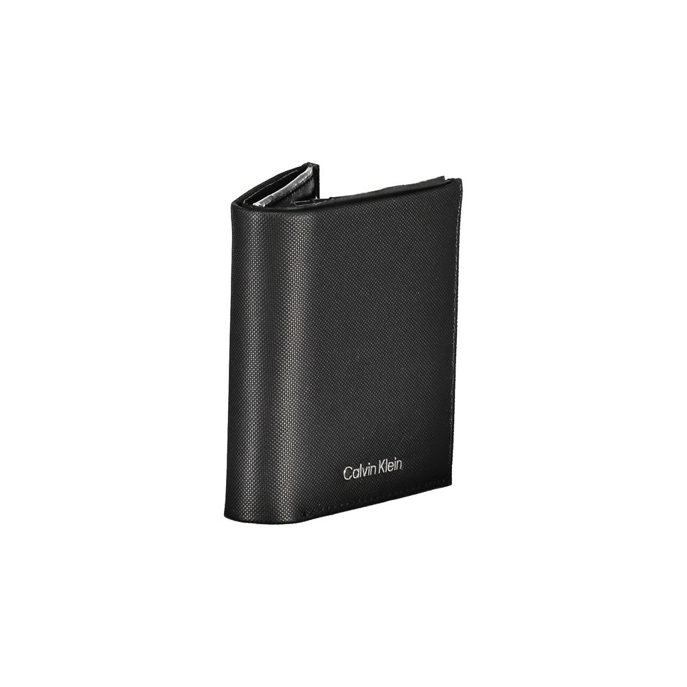Calvin Klein Κομψό Δερμάτινο Διπλό Πορτοφόλι με μπλοκ RFID