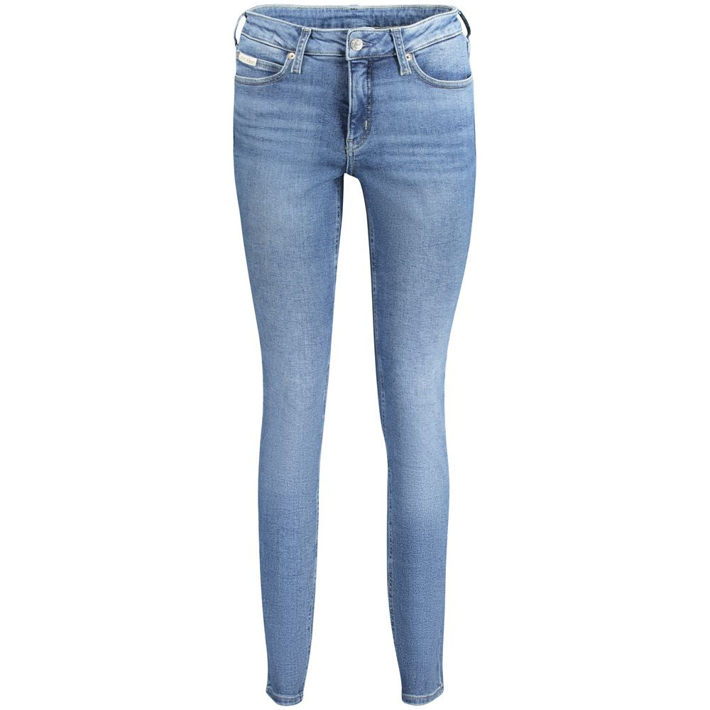 Calvin Klein Blue Cotton Jeans & Pant
