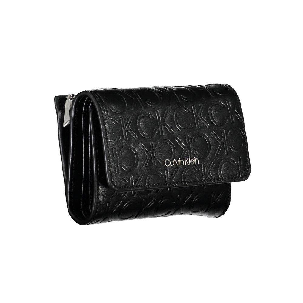 Γυναικείο πορτοφόλι Calvin Klein μαύρο πολυαιθυλένιο