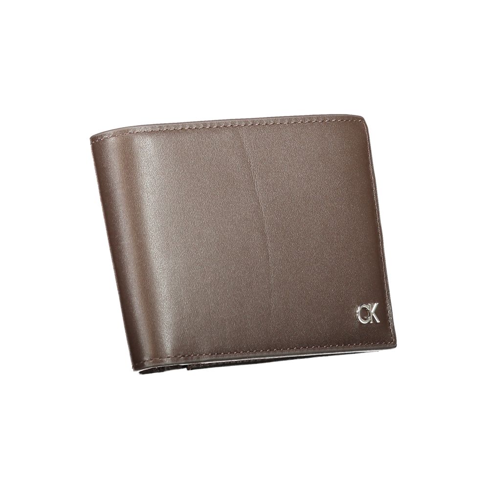 Δερμάτινο πορτοφόλι Calvin Klein Brown