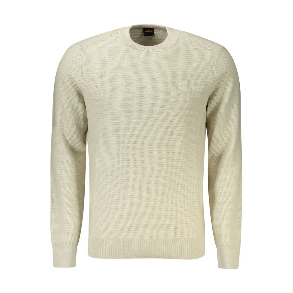 Ανδρικό πουλόβερ Hugo Boss Beige Cotton