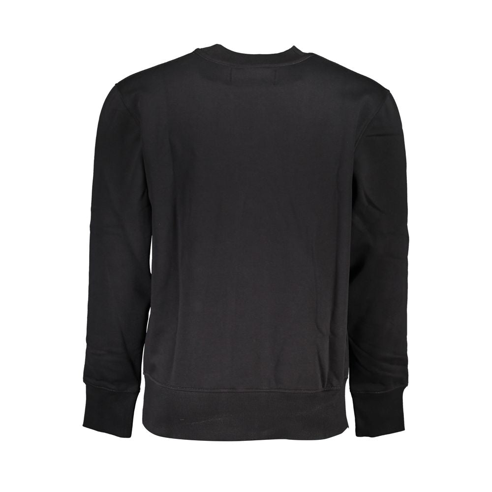 Φούτερ Calvin Klein Sleek Black Crew Neck Fleece