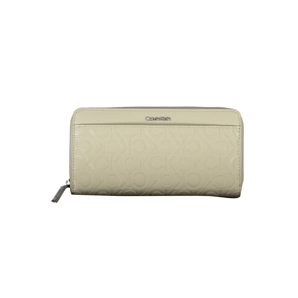 Γυναικείο πορτοφόλι Calvin Klein Beige Polyethylene