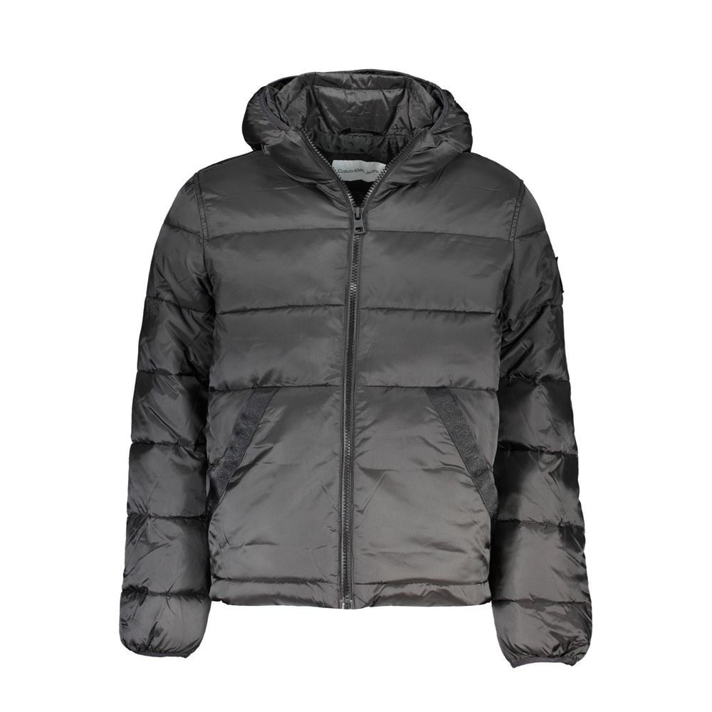 Calvin Klein Sleek ανδρικό μπουφάν με κουκούλα με λεπτομέρειες από αντίθεση