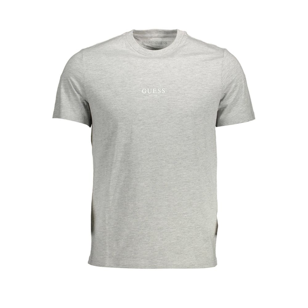 Ανδρικό μπλουζάκι Guess Jeans Grey Cotton