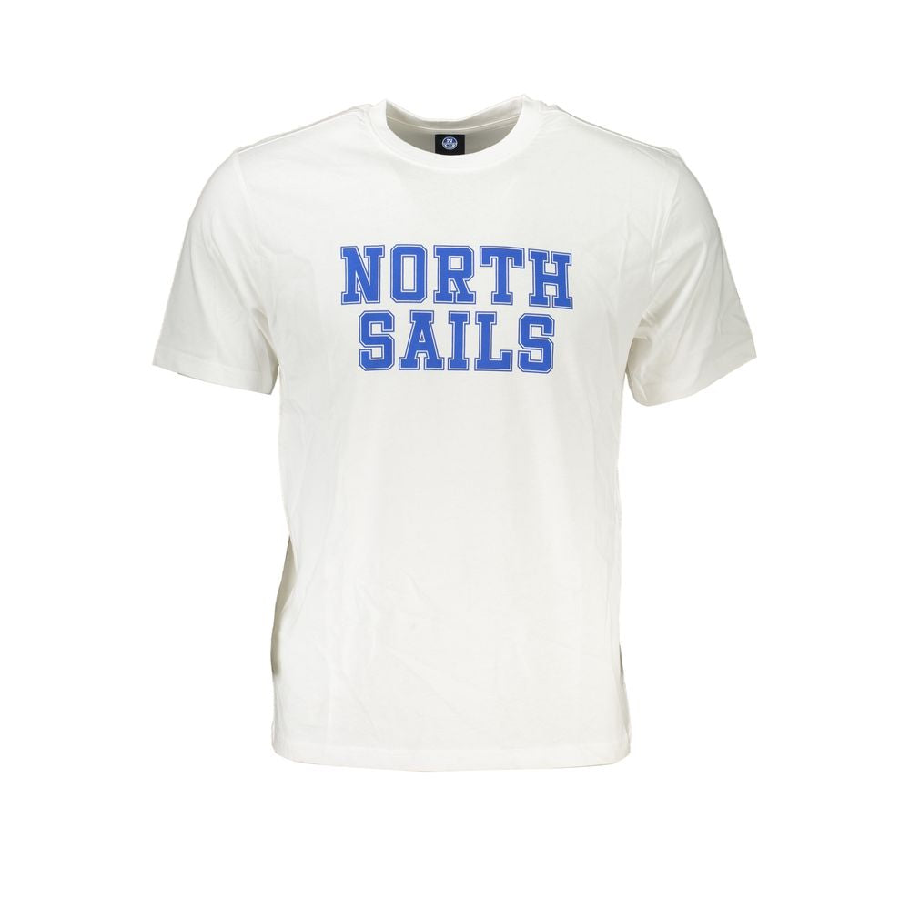 Λευκό βαμβακερό μπλουζάκι North Sails