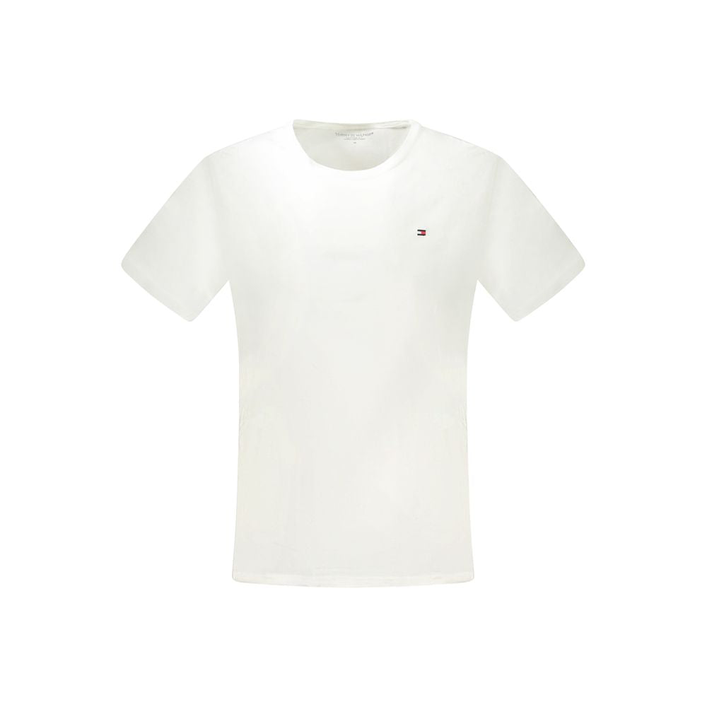 Ανδρικό μπλουζάκι Tommy Hilfiger White Cotton