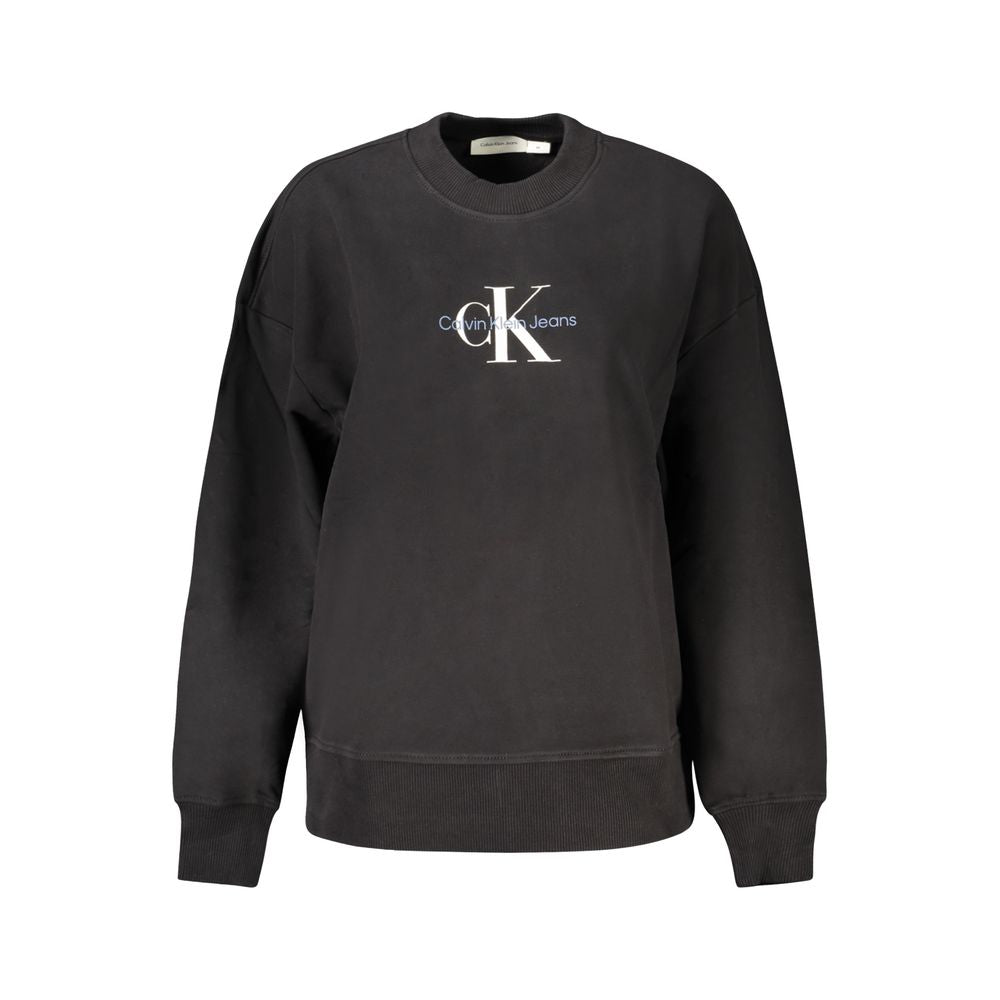 Γυναικείο πουλόβερ Calvin Klein μαύρο βαμβακερό