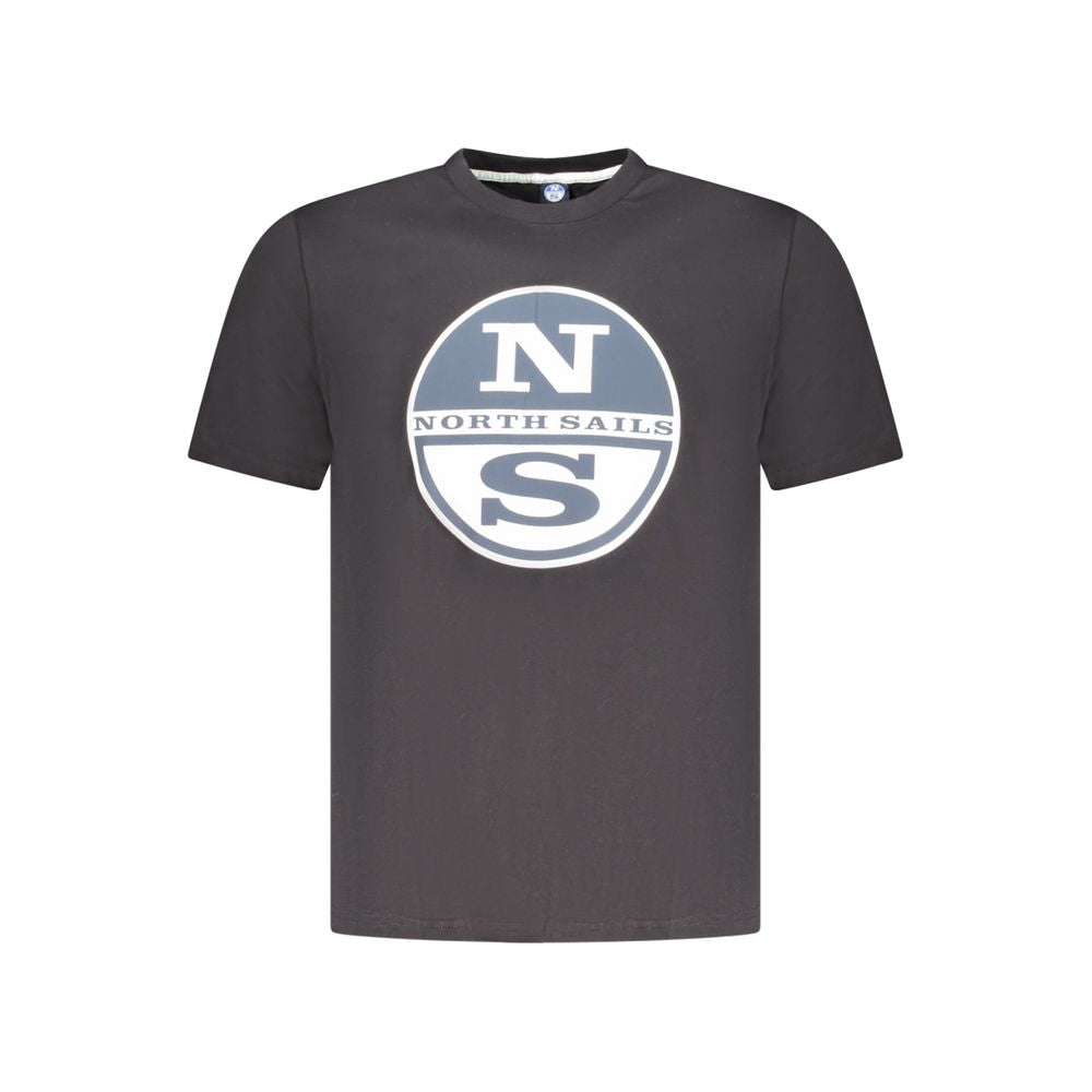 Ανδρικό μπλουζάκι North Sails Black Cotton