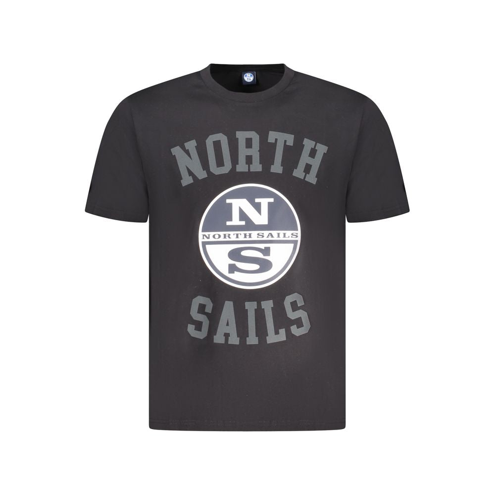 Ανδρικό μπλουζάκι North Sails Black Cotton