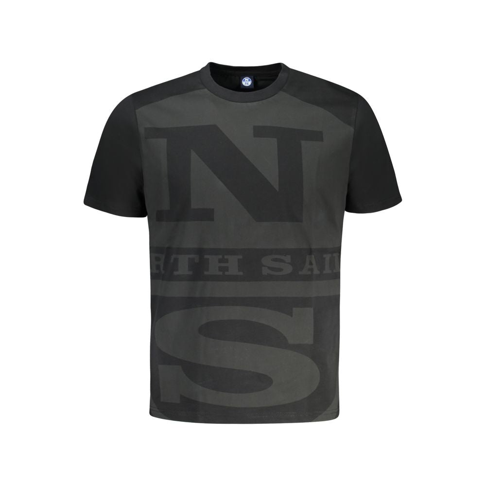 Ανδρικό μπλουζάκι North Sails Black Cotton