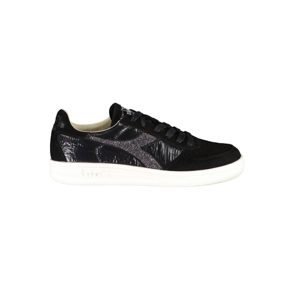 Diadora Μαύρο Δερμάτινο Γυναικείο Αθλητικά Παπούτσια