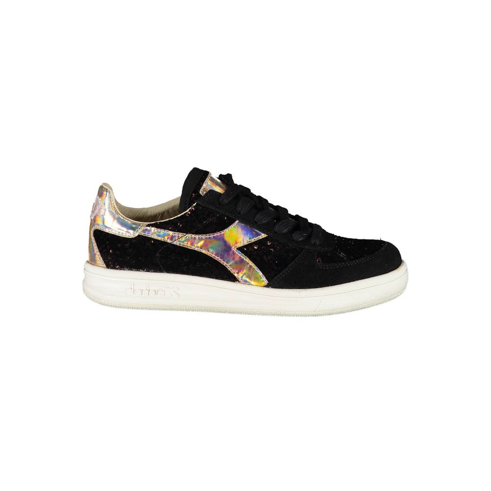 Diadora Μαύρο Δερμάτινο Γυναικείο Αθλητικά Παπούτσια