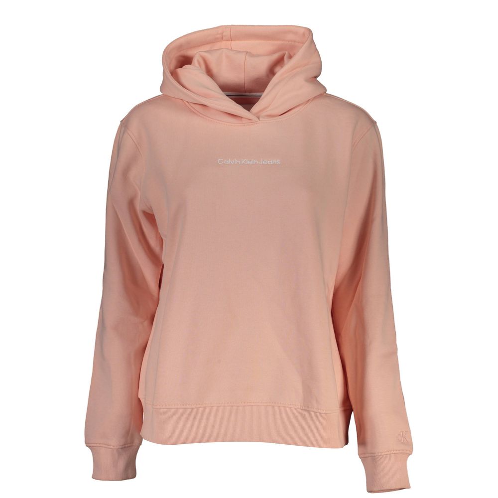 Calvin Klein Chic ροζ φλις φούτερ με κουκούλα