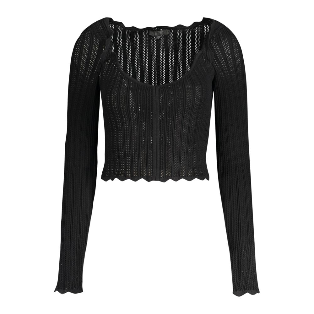 Γυναικείο πουλόβερ Guess Jeans Black Viscose