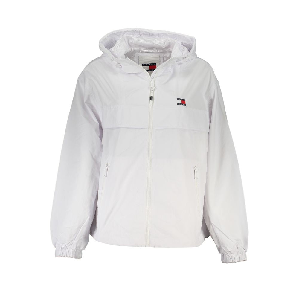 Μπουφάν &amp; Παλτό από Λευκό Πολυαμίδιο Tommy Hilfiger