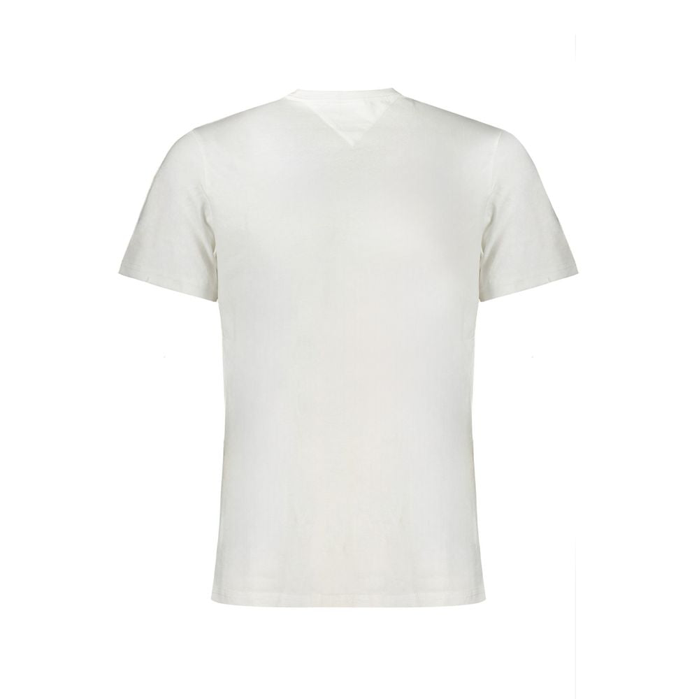 Ανδρικό μπλουζάκι Tommy Hilfiger White Cotton
