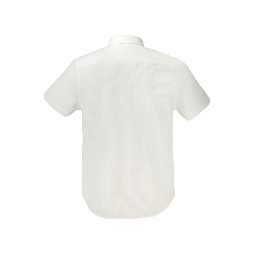 Ανδρικό πουκάμισο Guess Jeans White Cotton