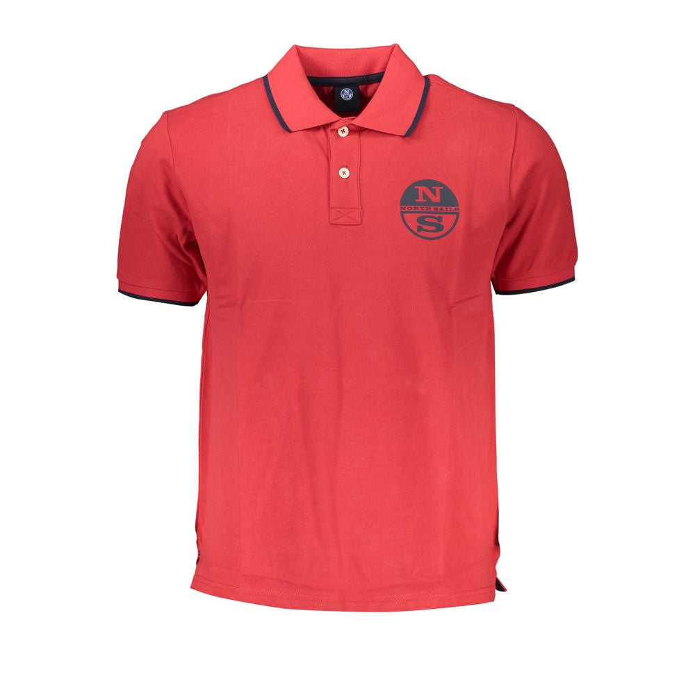 North Sails Red Cotton Polo πουκάμισο