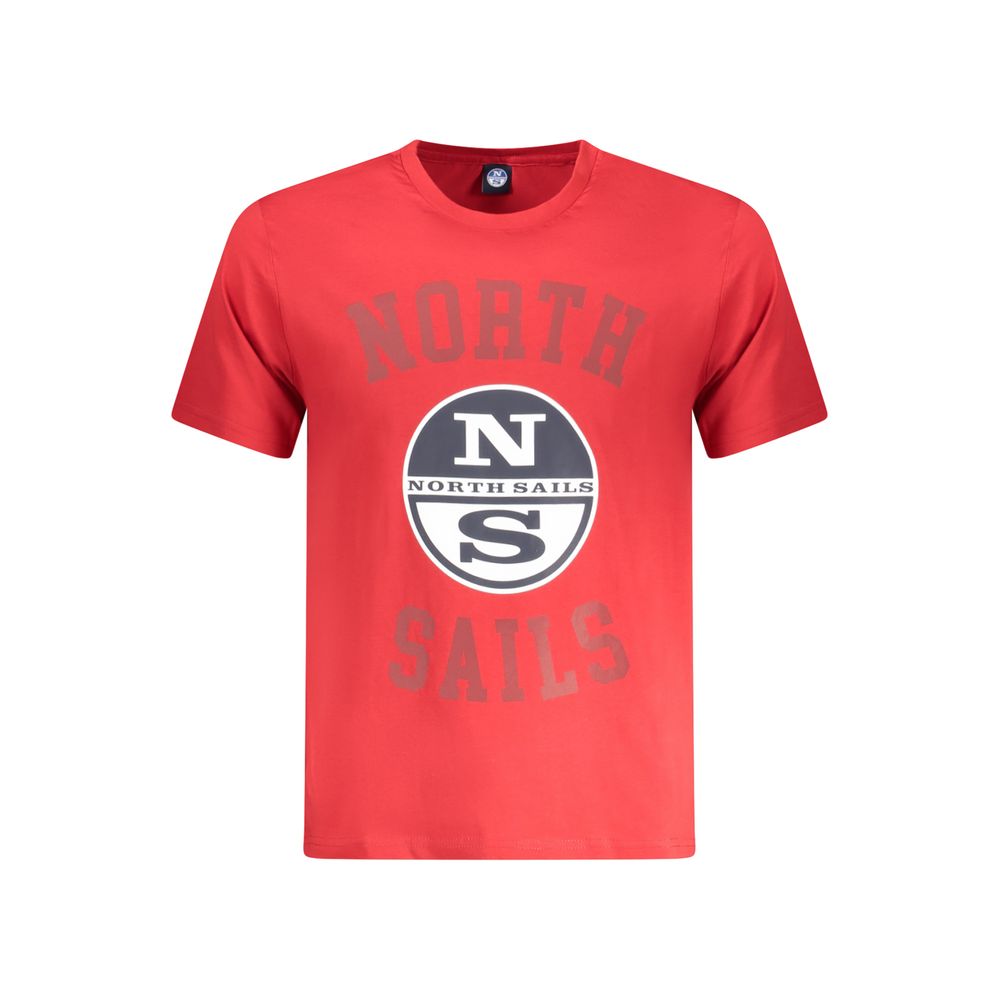 Ανδρικό T-shirt North Sails Red Cotton