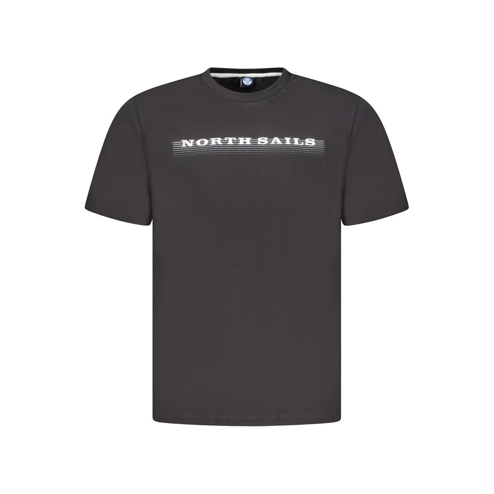 Ανδρικό μπλουζάκι North Sails Black Cotton