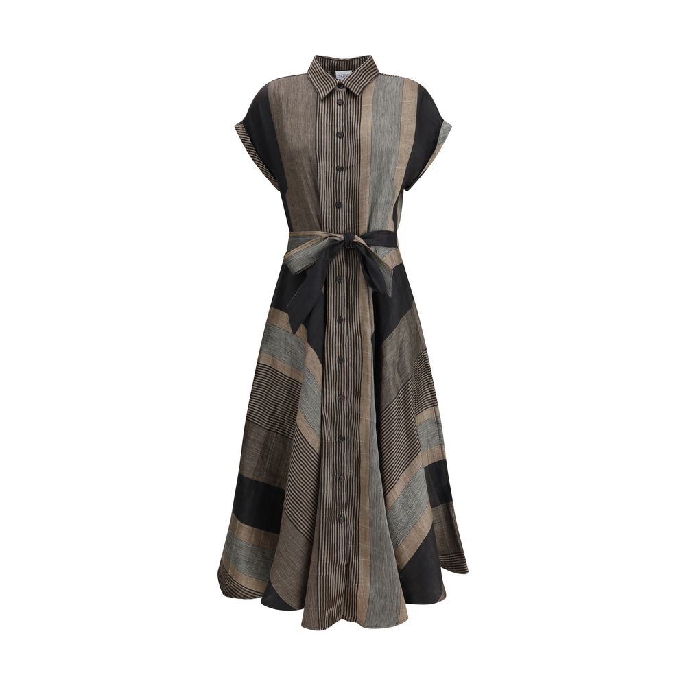 Sara Roka Chemisier striped Dress