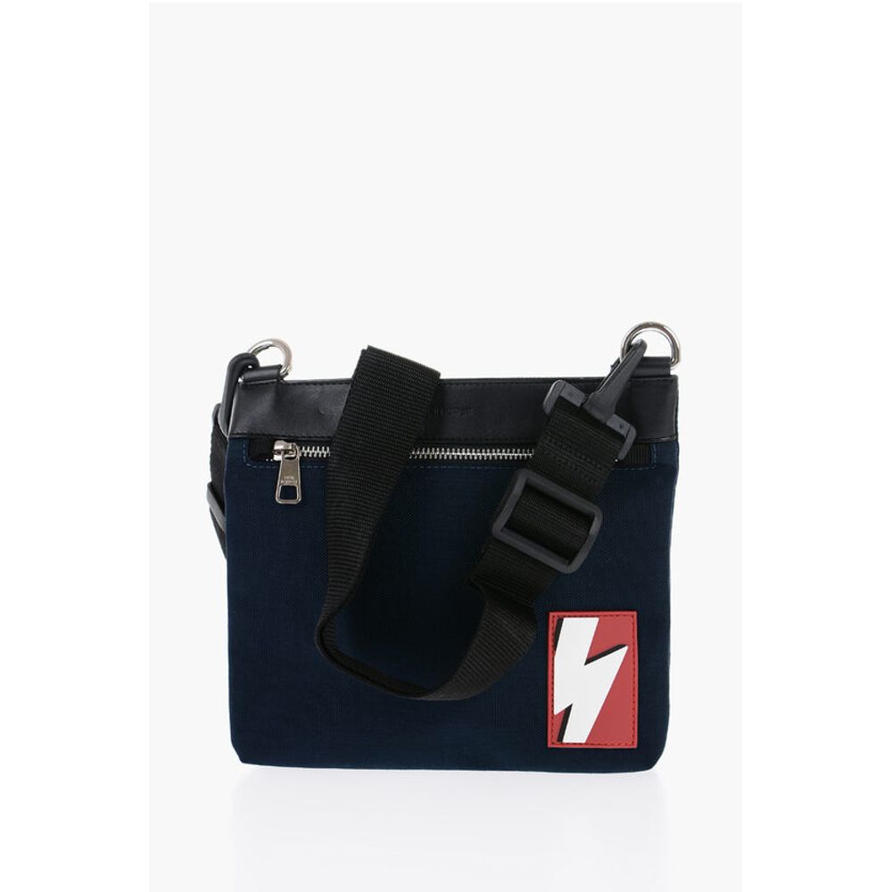 Neil Barrett Blue Nylon Shoulder Bag