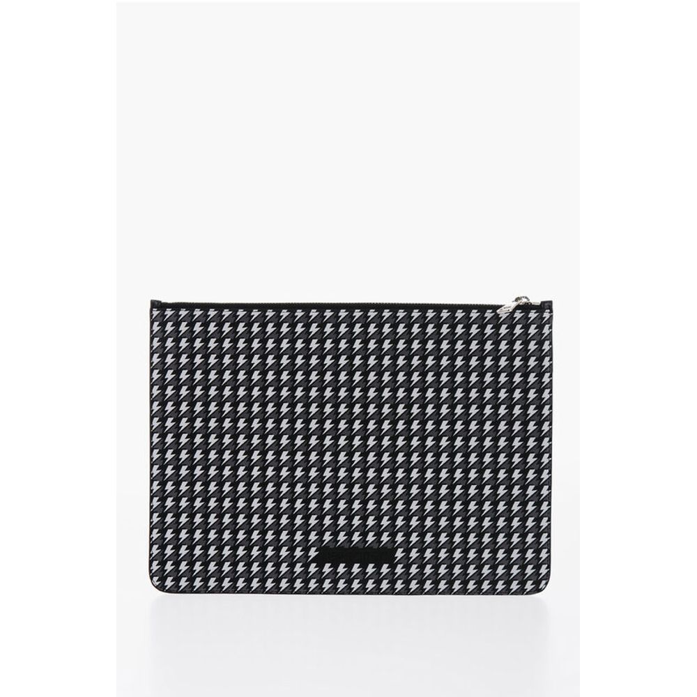 Neil Barrett Gray Leather Wallet