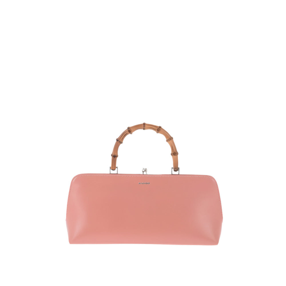 Jil Sander Leather Handbag With Bamboo Handle