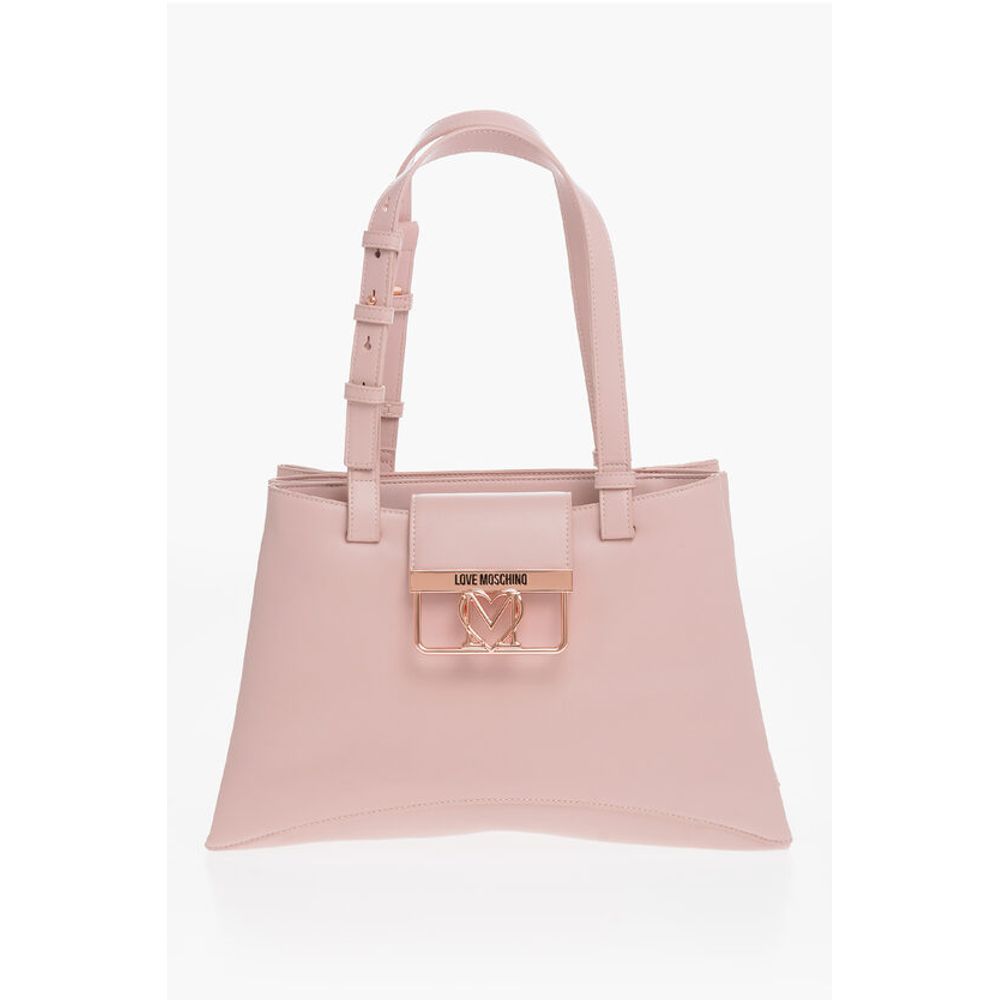 Moschino LOVE 3 Compartment Faux Leather Tote Bag