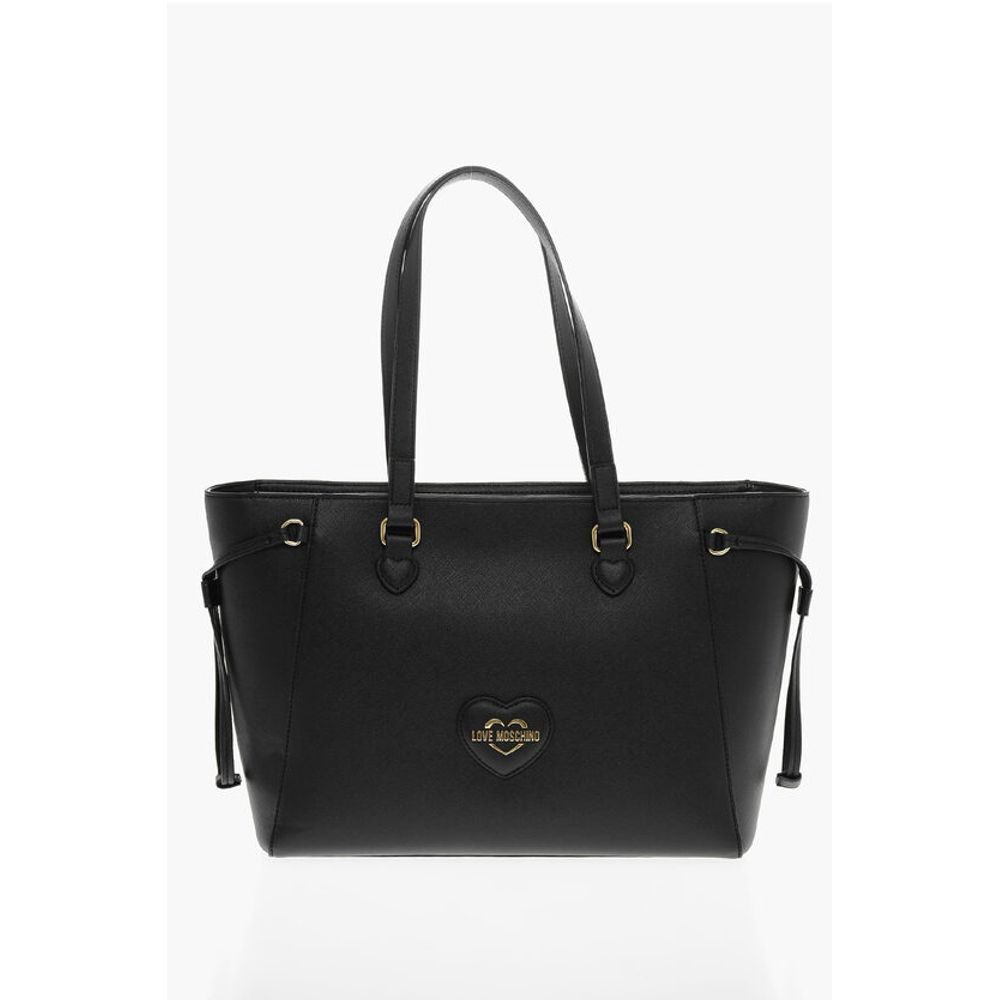 Moschino LOVE Saffiano Faux Leather Tote Bag