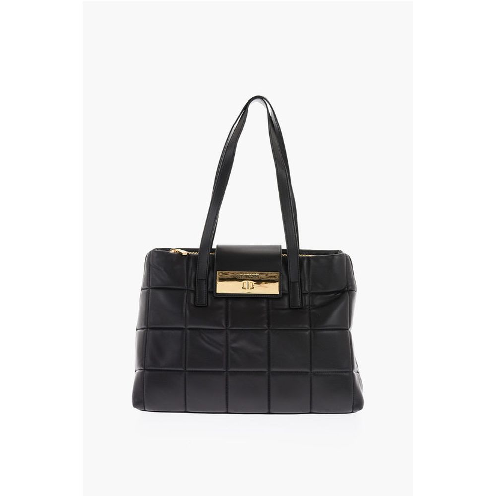 Moschino LOVE Faux Leather Padded Tote Bag