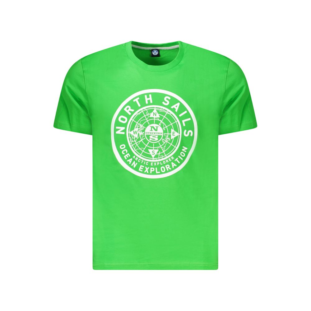 Ανδρικό μπλουζάκι North Sails Green Cotton