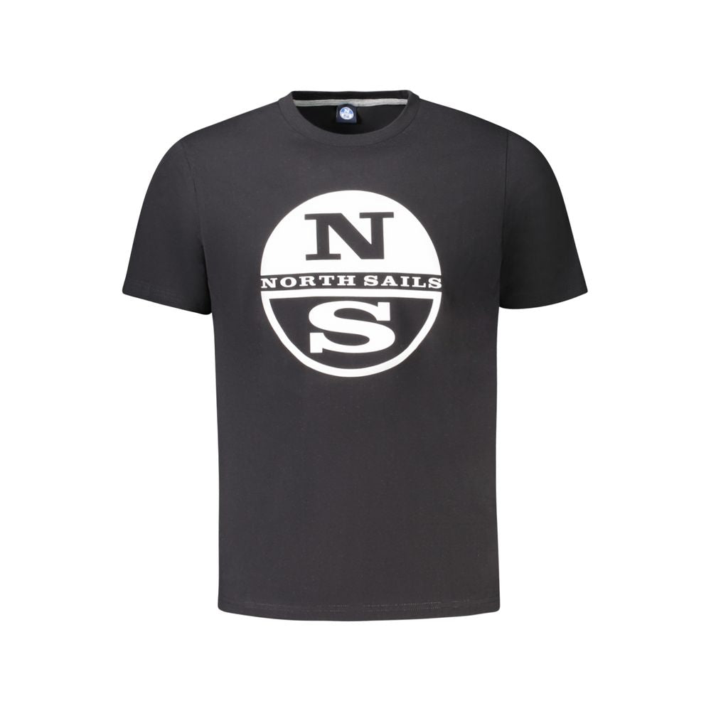 Ανδρικό μπλουζάκι North Sails Black Cotton