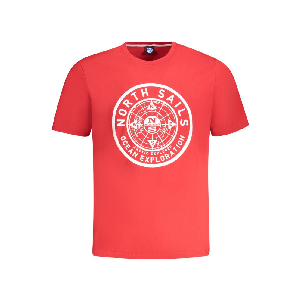 Ανδρικό T-shirt North Sails Red Cotton