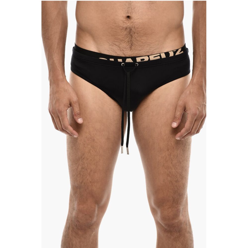 Dsquared² Swim Briefs with Logoed Waist Band