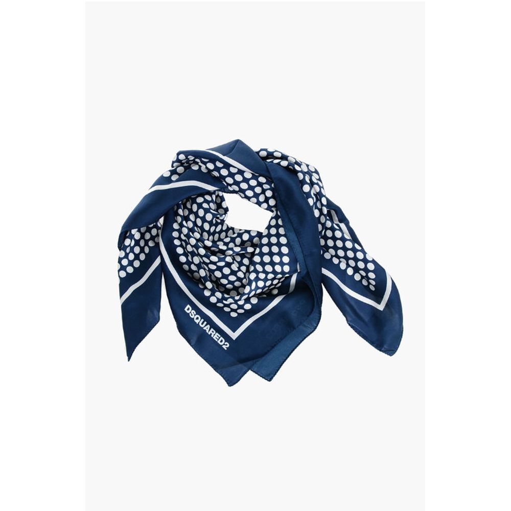 Dsquared² Polka Dots Silk Foulard