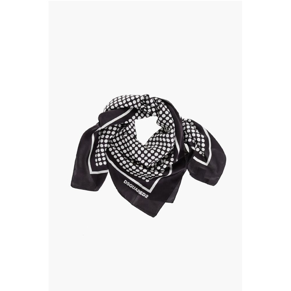 Dsquared² Polka Dots Silk Foulard