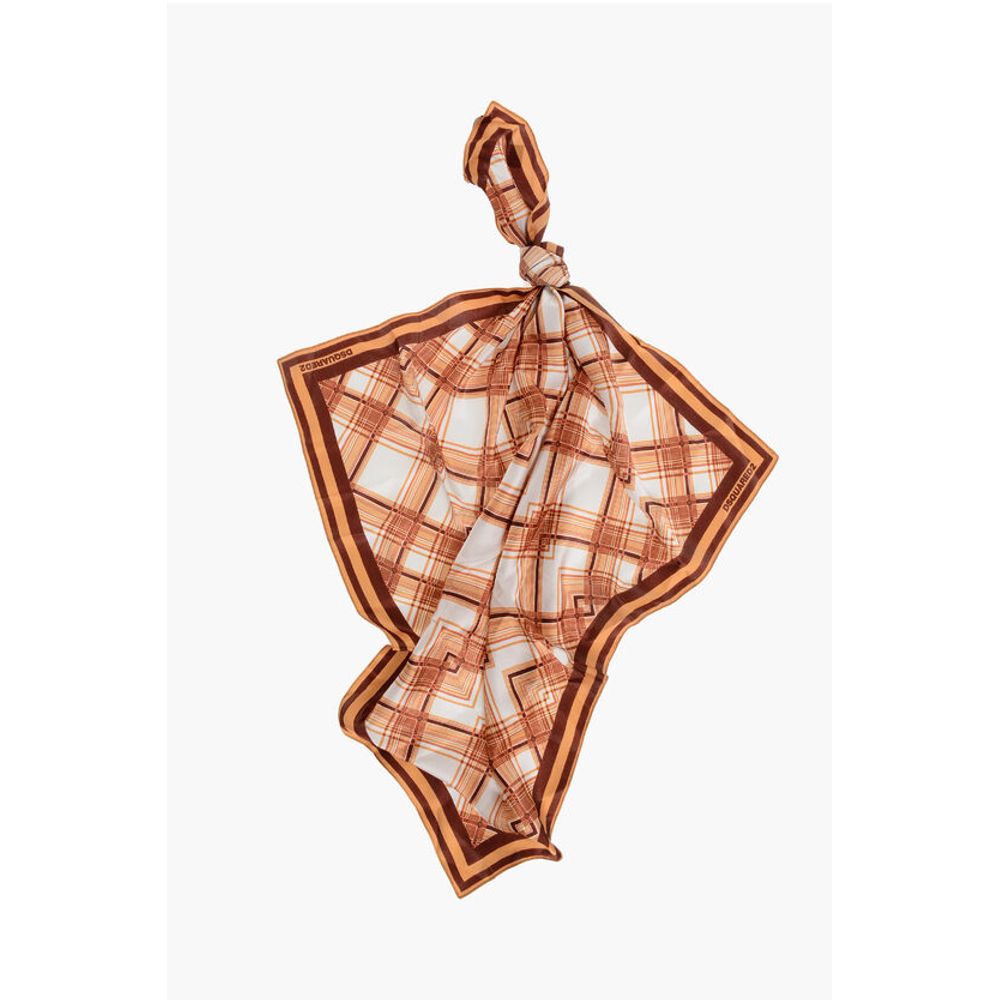 Dsquared² Checked Silk Foulard
