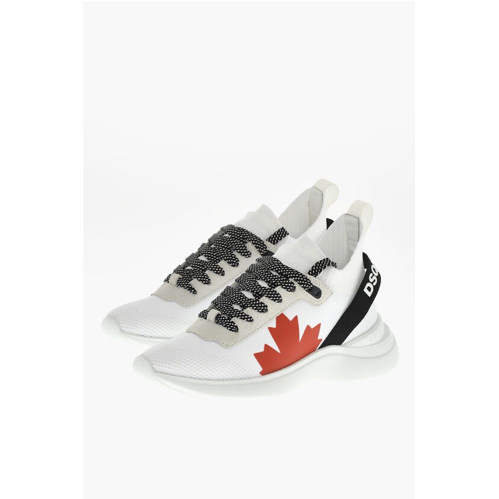 Dsquared² Sock Low-Top FLY Sneakers With Printed Logo